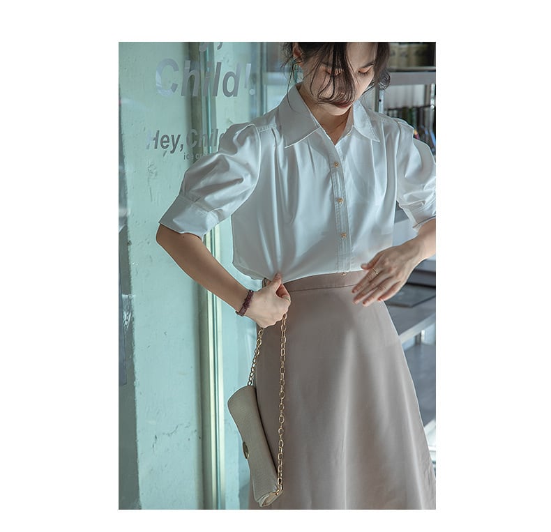 【tops】パフスリーブ ブラウスG20242