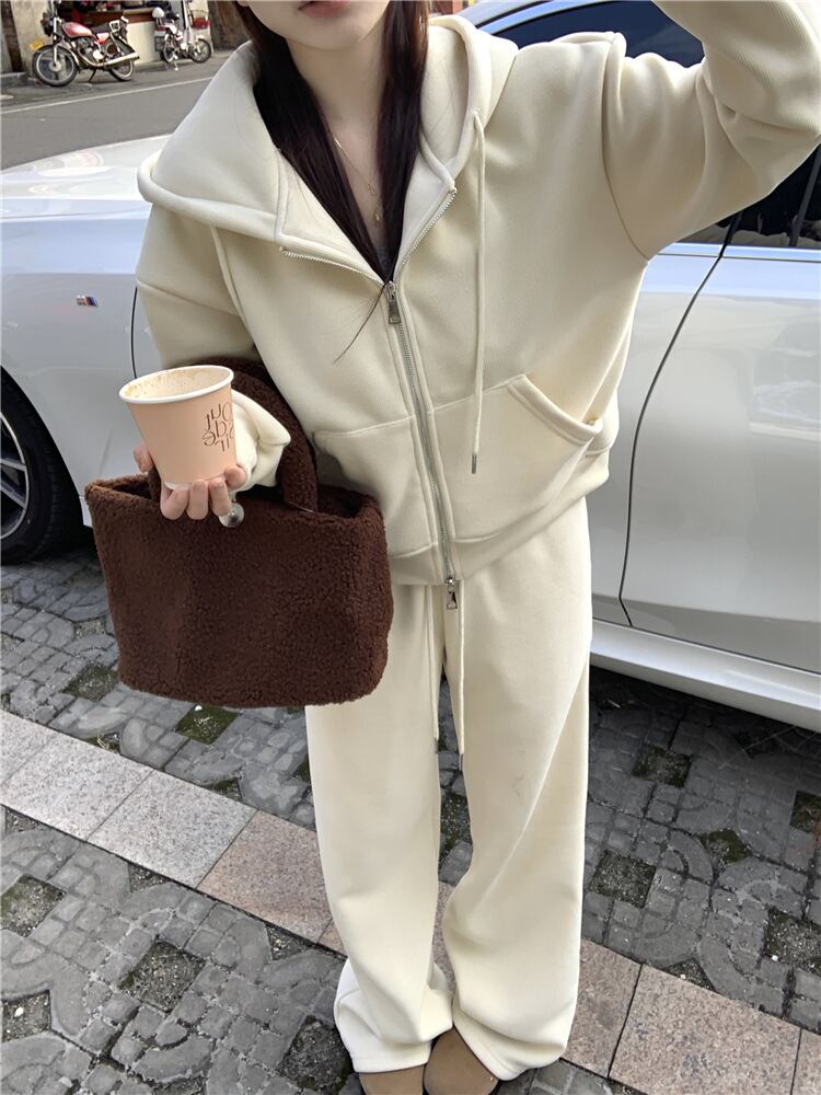 【set】フーディーパーカー×ワイドパンツセット　M27324