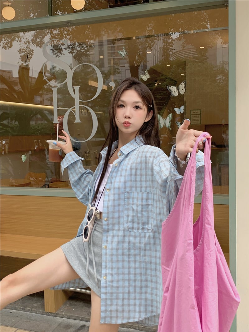 【tops】紫外線対策シャツトップス　M24236