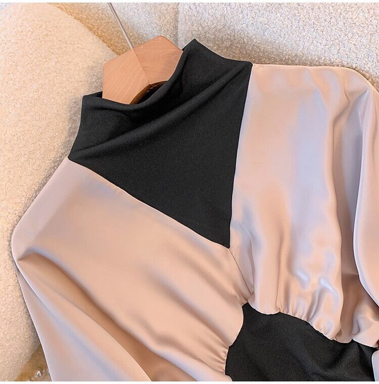 【tops】ドッキングシャツトップス　M18767