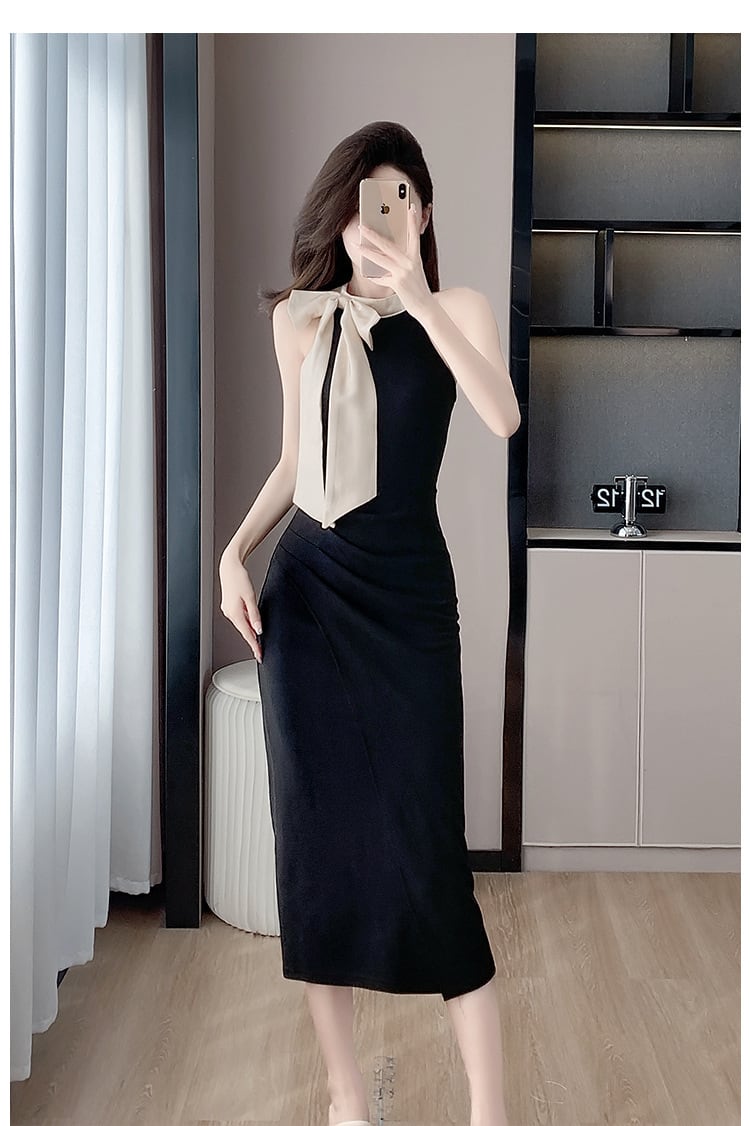 【dress】リボン付きワンピース　M24574