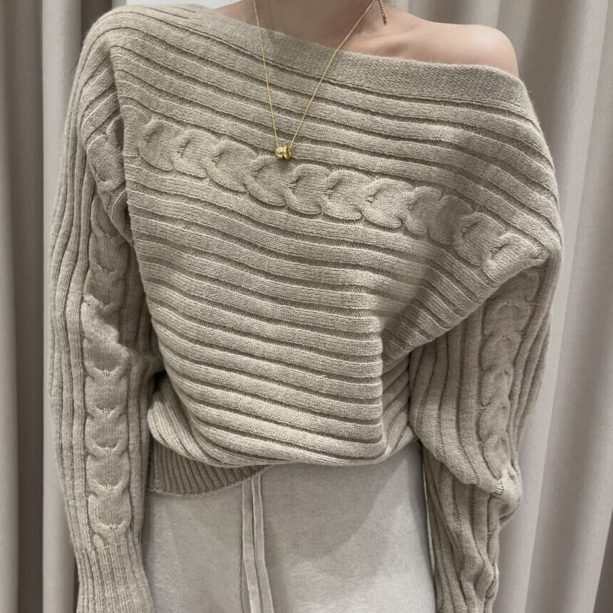 【tops】ニットプルオーバー　M19196