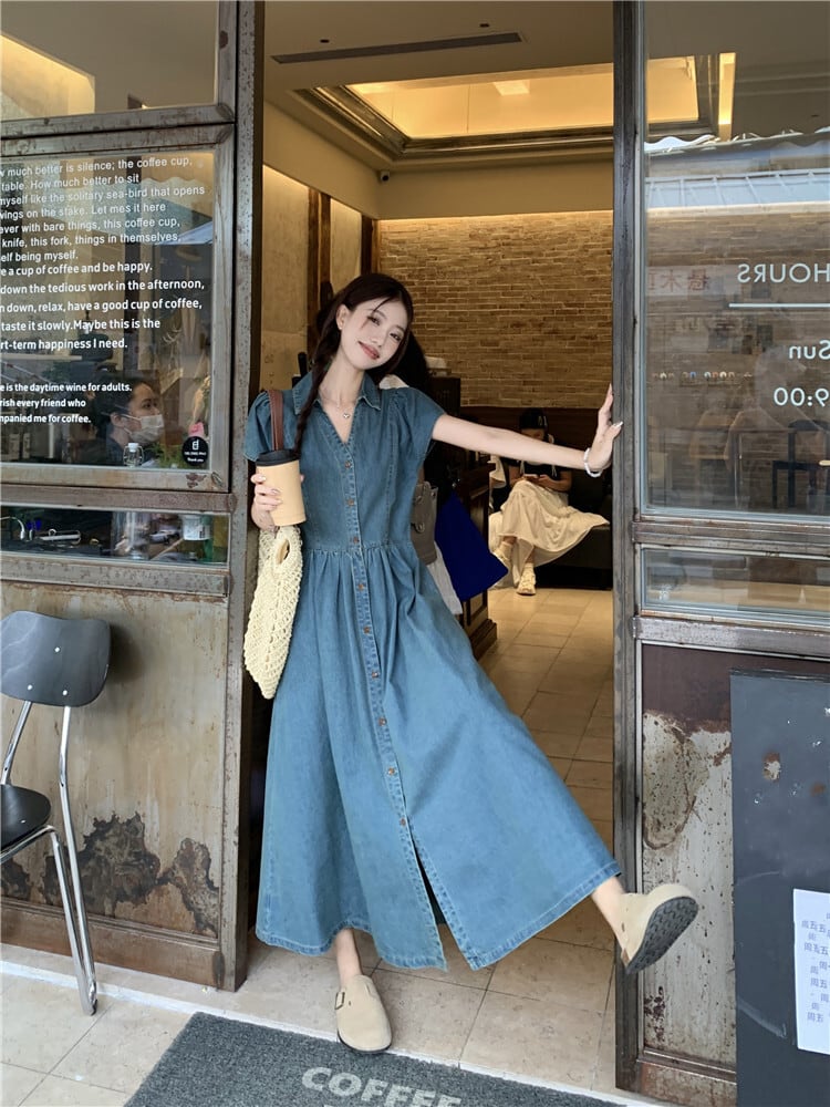 【dress】デニムワンピース　M24032