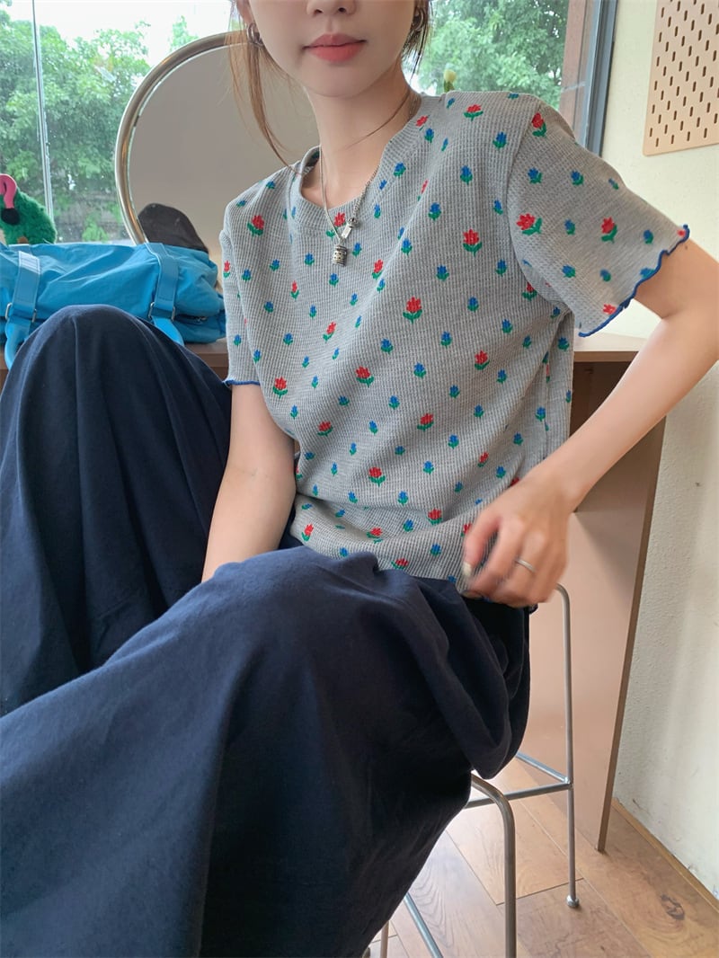 【set】Tシャツ×ワイドパンツセット　M24788