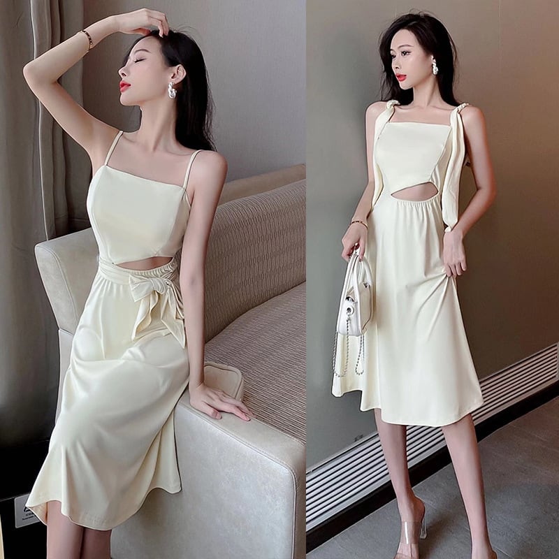 【dress】ウエストカットキャミワンピース　M24105