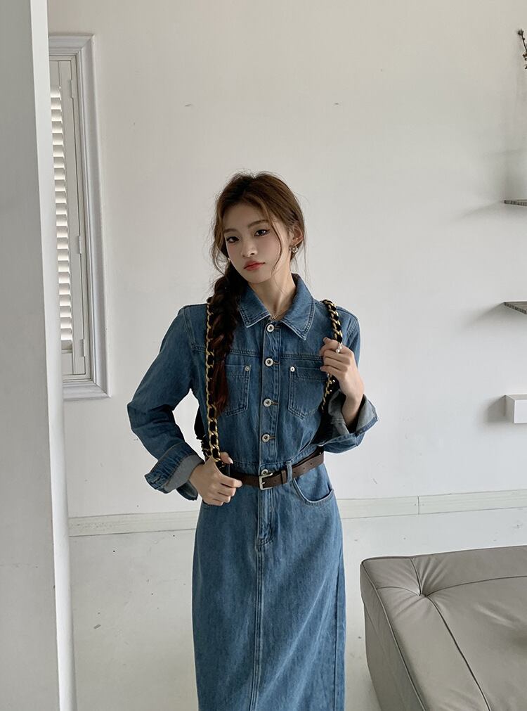 【dress】デニムワンピース　M25503