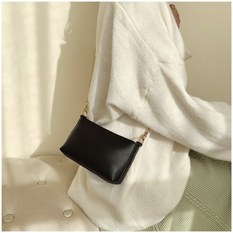 【小物】大活躍 高級感 ファッション定番無地肩掛け斜め掛けバッグ