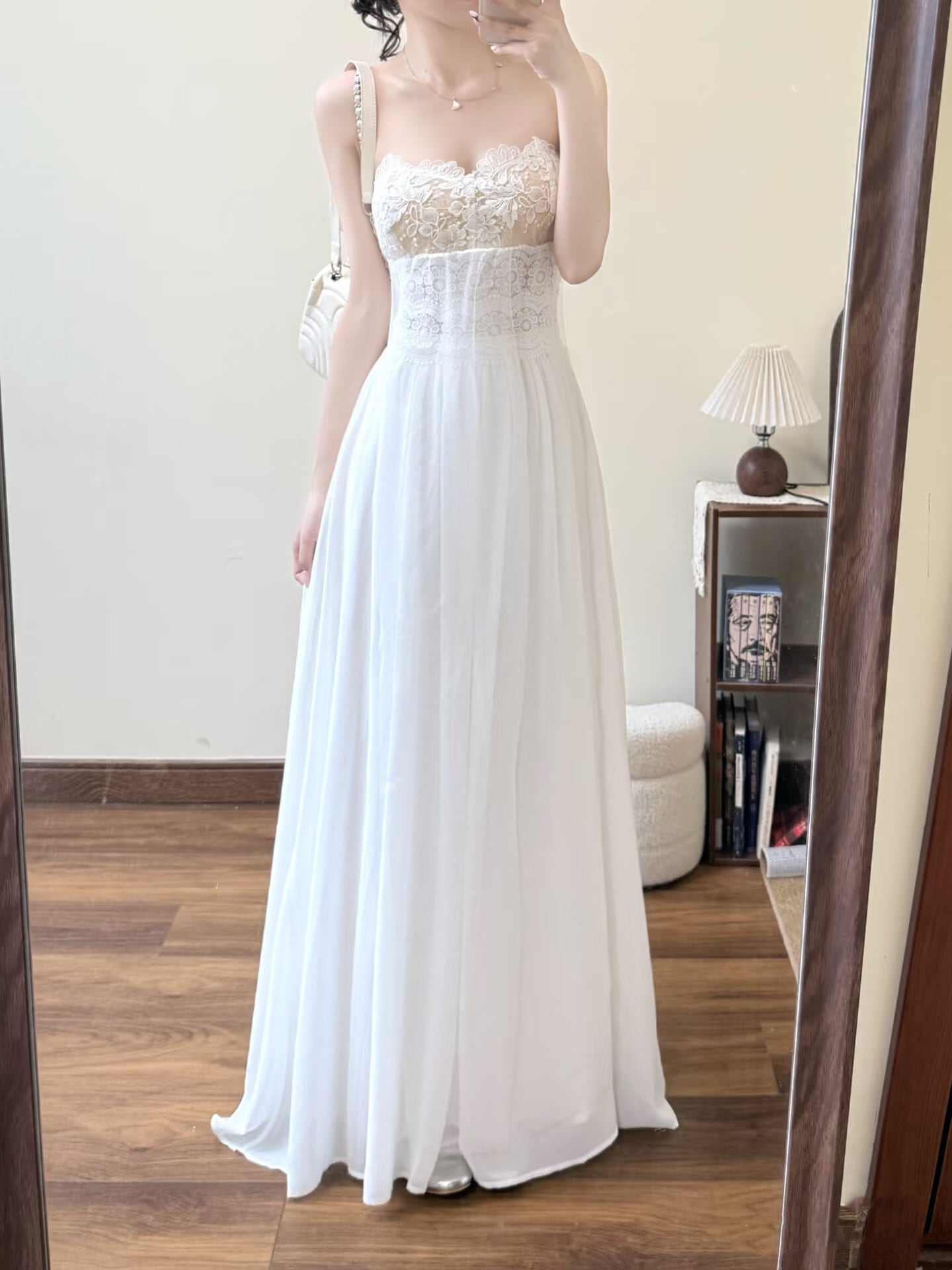 【dress】3WAYレースドッキングロングワンピース N3588
