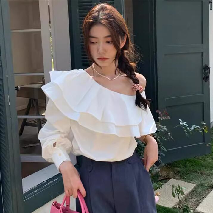 【tops】フリルブラウスG20469