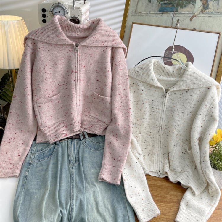 【outer】ニットカーデ　M25538