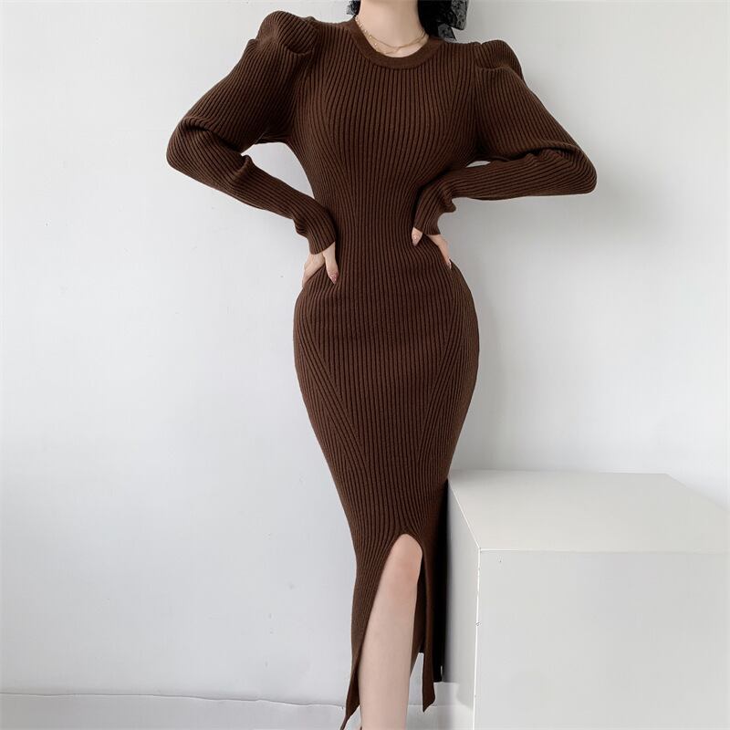 【dress】スリットワンピース　M18842