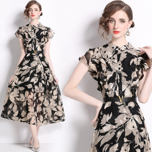 【dress】プリントワンピース　M25063