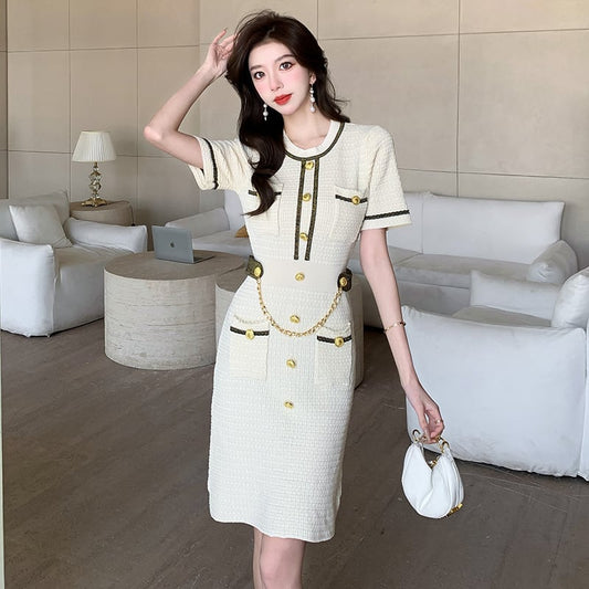 【dress】タイトニットワンピース G20958