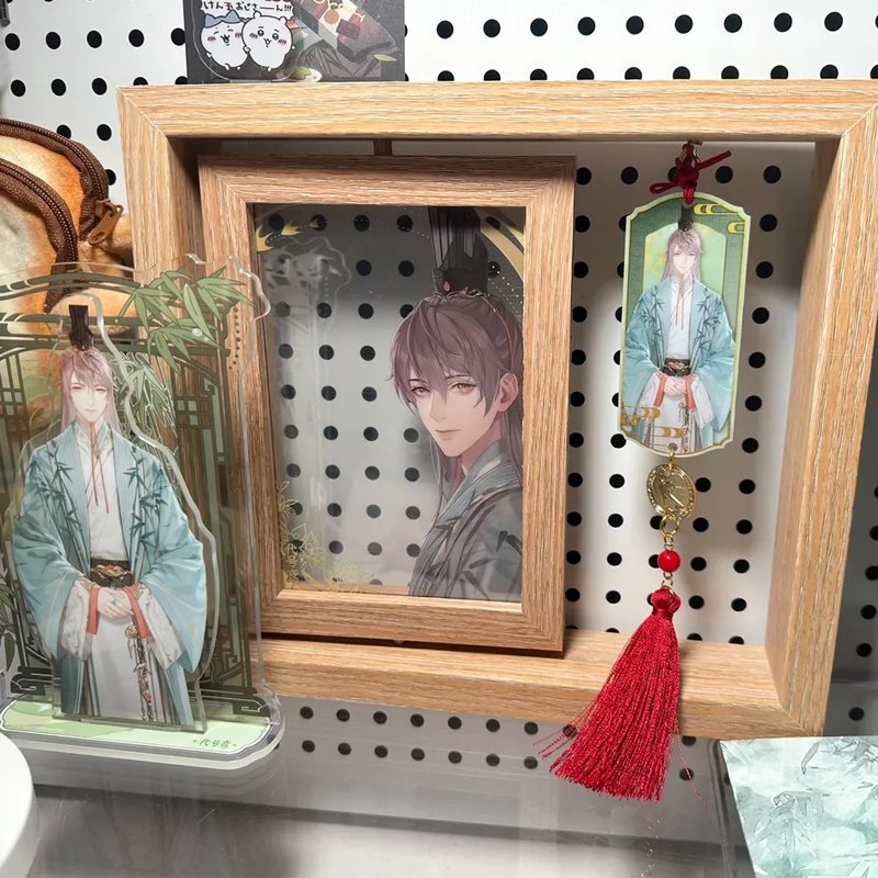 【GOODS】木製 フォトフレーム KGサイズ収納 回転式 ライト付き Q2487