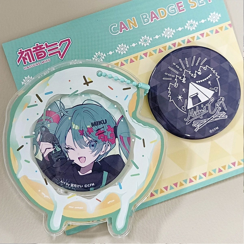 【GOODS】アクリル ドーナツ 58MM 缶バッジ ホルダー Q2536