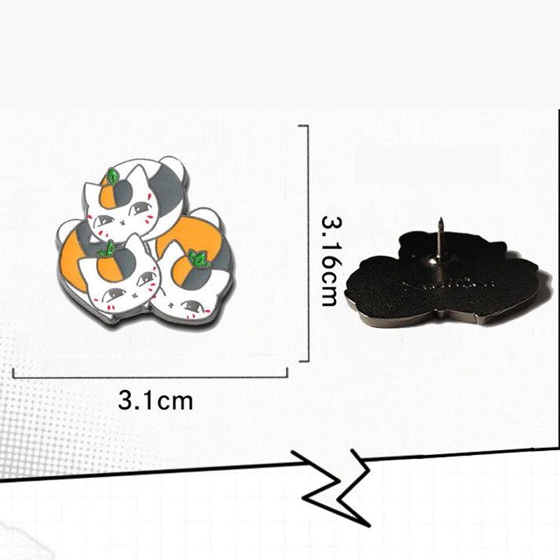 【GOODS】夏目友人帳  ニャンコ先生 金属 プローチ Q2527