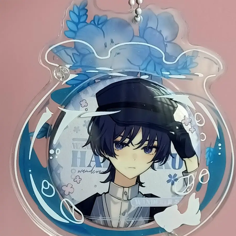 【GOODS】アクリル 花瓶 58MM 缶バッジ ホルダー カバー Q2530