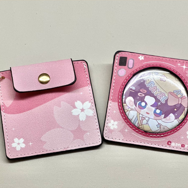 【GOODS】PU カメラ 58MM 缶バッジ ホルダー Q2517