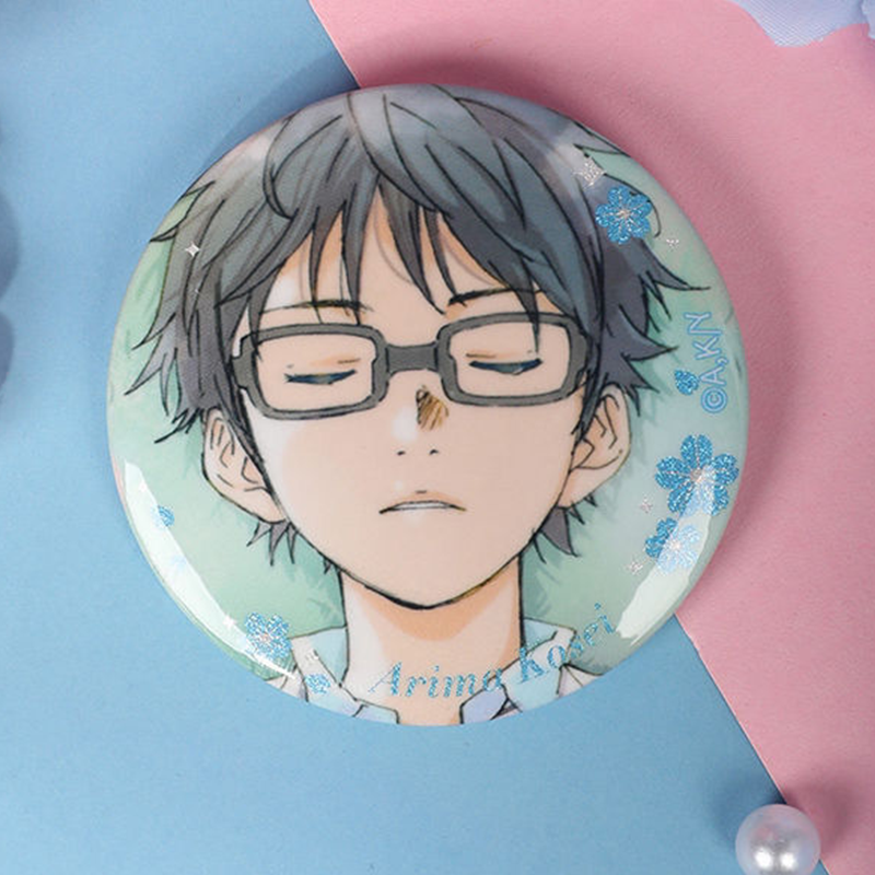 【GOODS】四月は君の嘘 58mm 缶バッジ 2枚セット Q2381