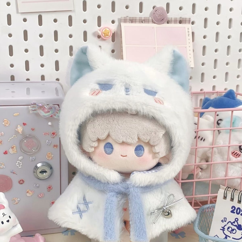 【GOODS】着せ替え 20cm  ねこ ぬいぐるみ服 マント Q2553