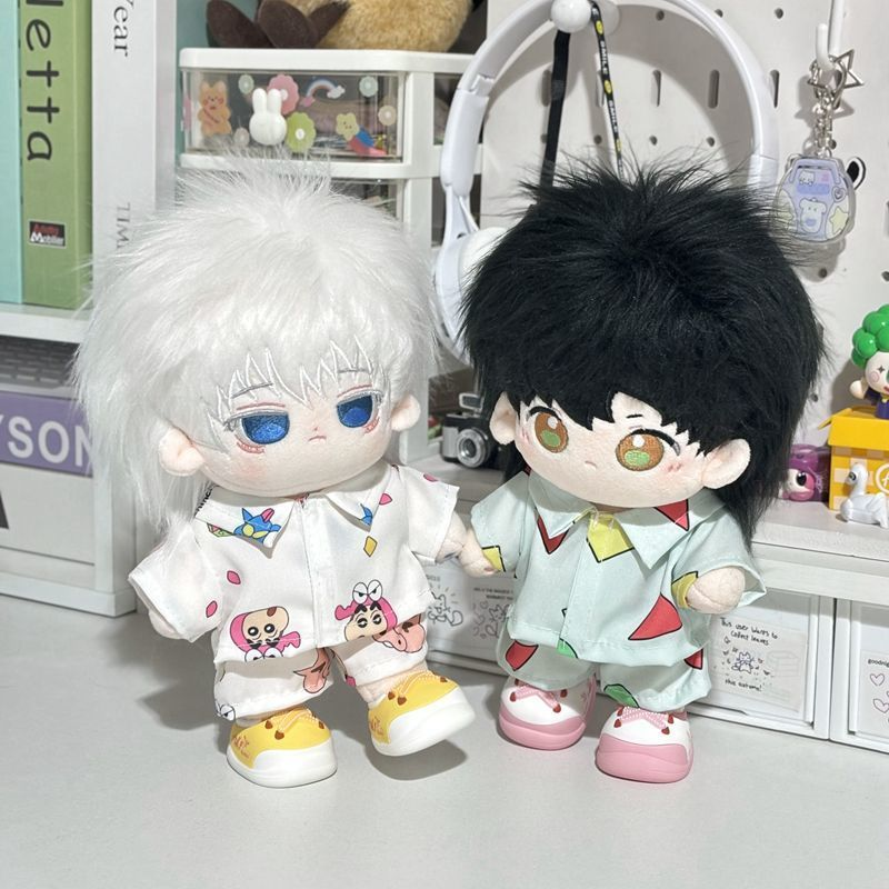 【GOODS】着せ替え 10cm20cm しんちゃん  ぬいぐるみ服 ルームウェア２点セット Q2533