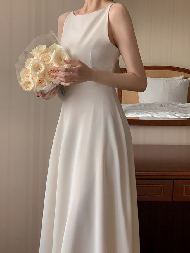 【dress】3色長袖ノースリーブワンピースF7908