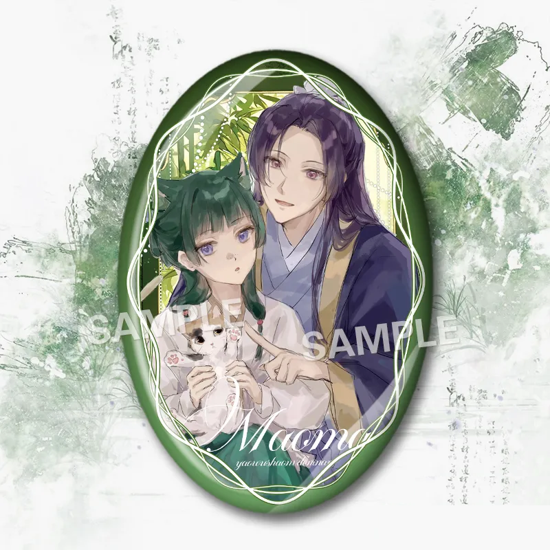 【GOODS】薬屋のひとりごと 楕円 缶バッジ Q2264