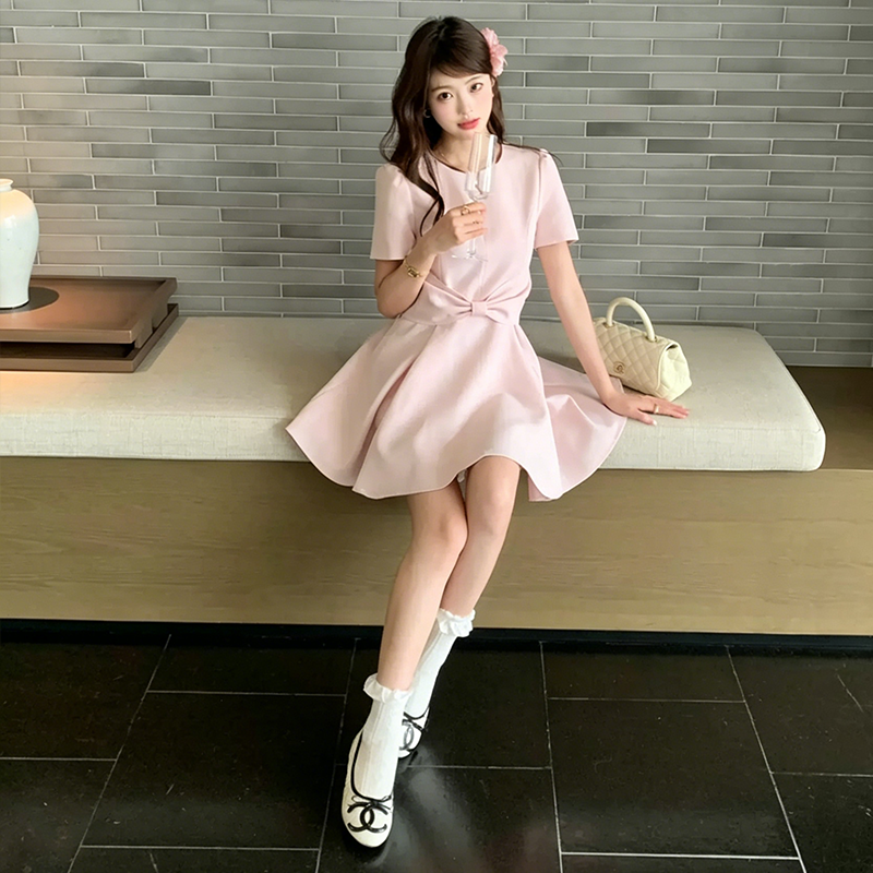 【dress】リボンミニワンピース　N3591