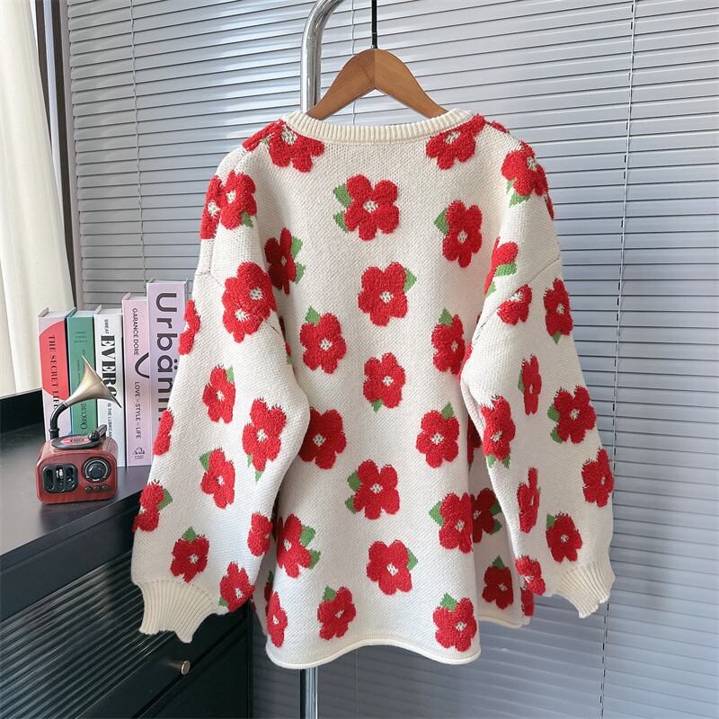 【outer】クルーネックニットカーデ　M27780