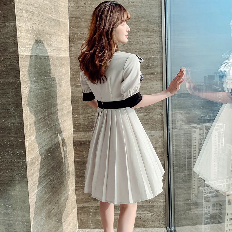 【dress】高級感気質満点質感のいいOL通勤レディースワンピース