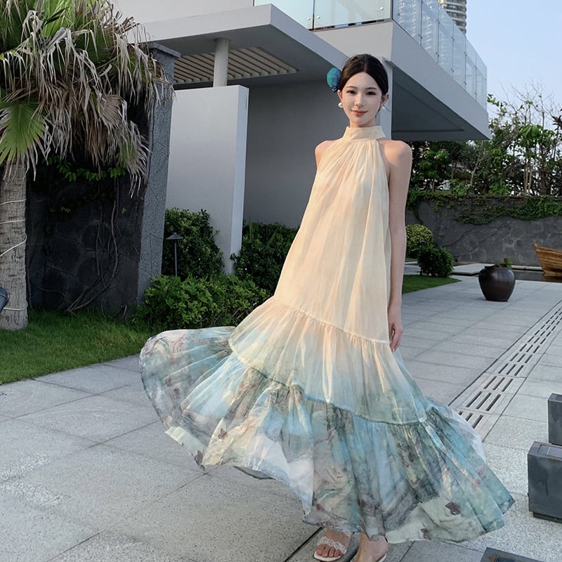 【dress】ホルターネックワンピース　M24714