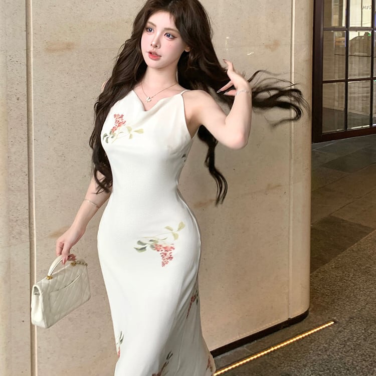 【dress】プリントキャミワンピース　M24698