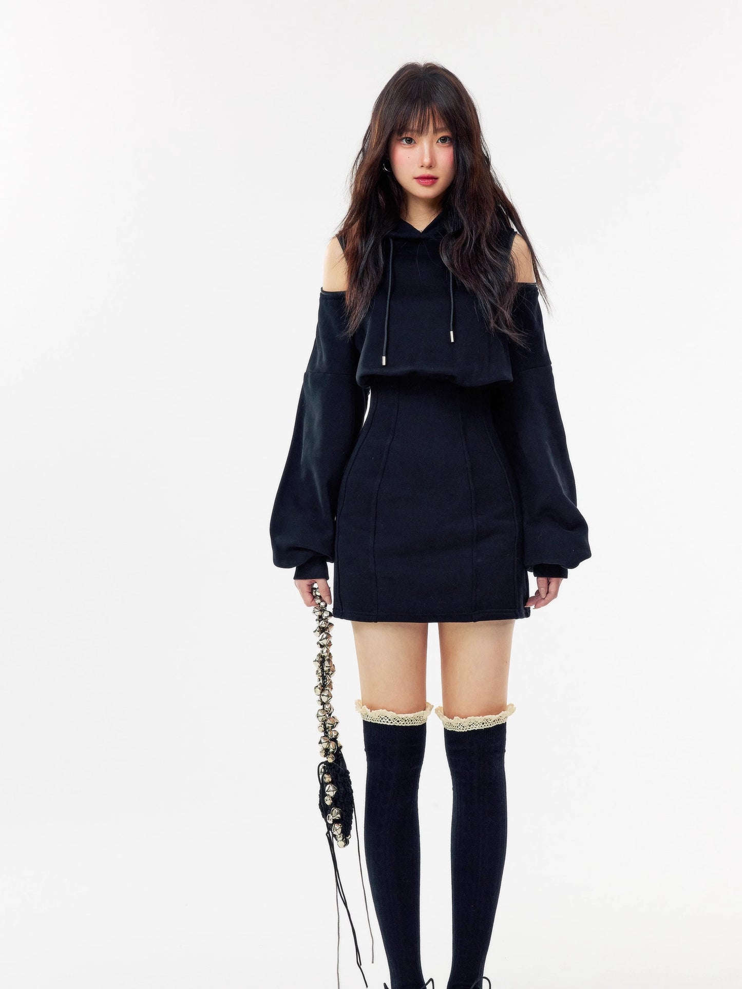 【dress】オフショルミニワンピース Q7338