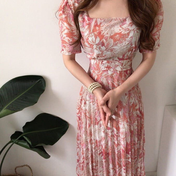 【dress】プリントワンピース　M24231