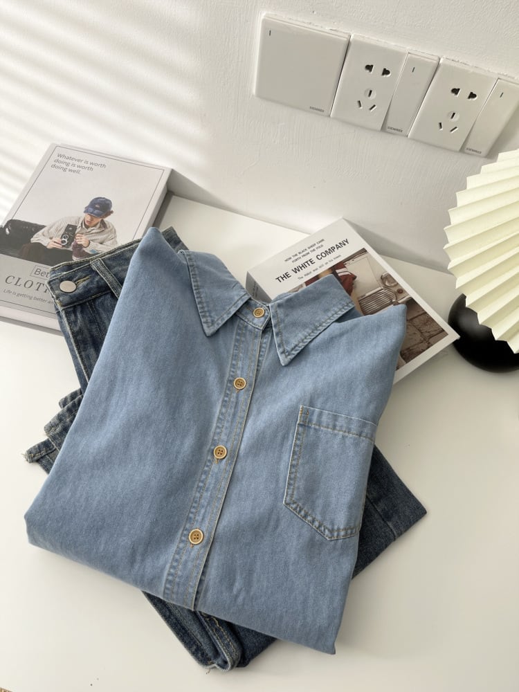 【tops】デニムシャツ　M29930