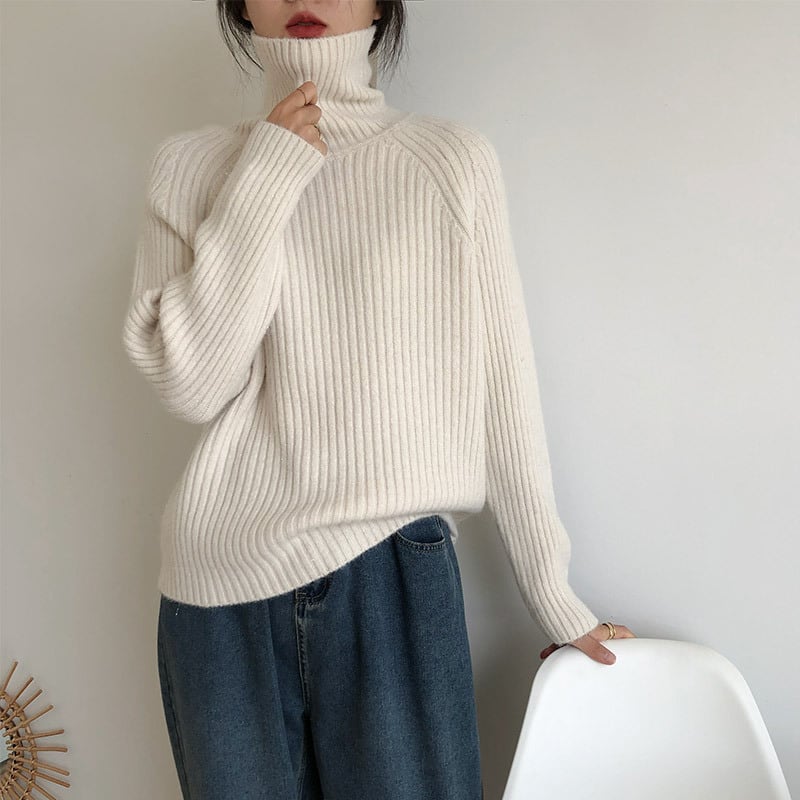 【tops】ハイネックニットセーター　M27226