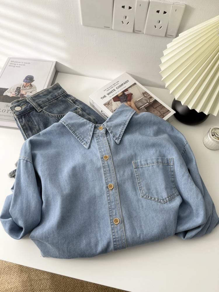 【tops】デニムシャツ　M29930