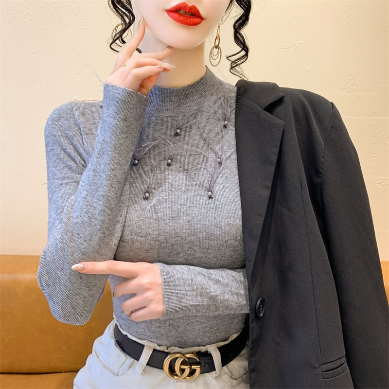 【tops】ニットトップス　M27701