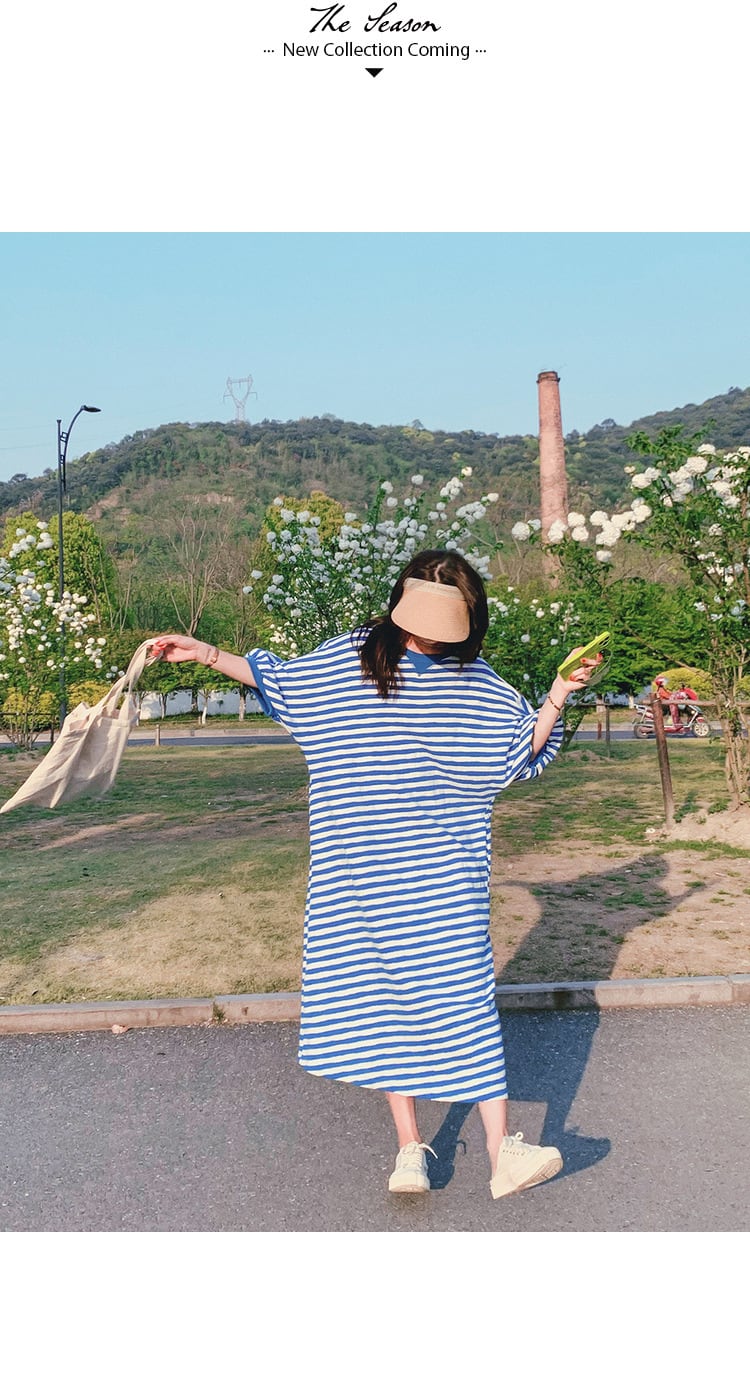 【dress】ボーダー柄ワンピース　M23930