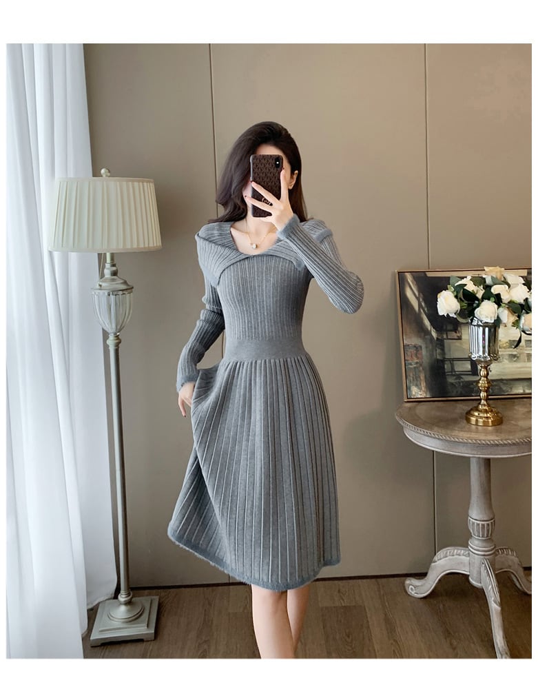 【dress】ニットワンピース　M25363