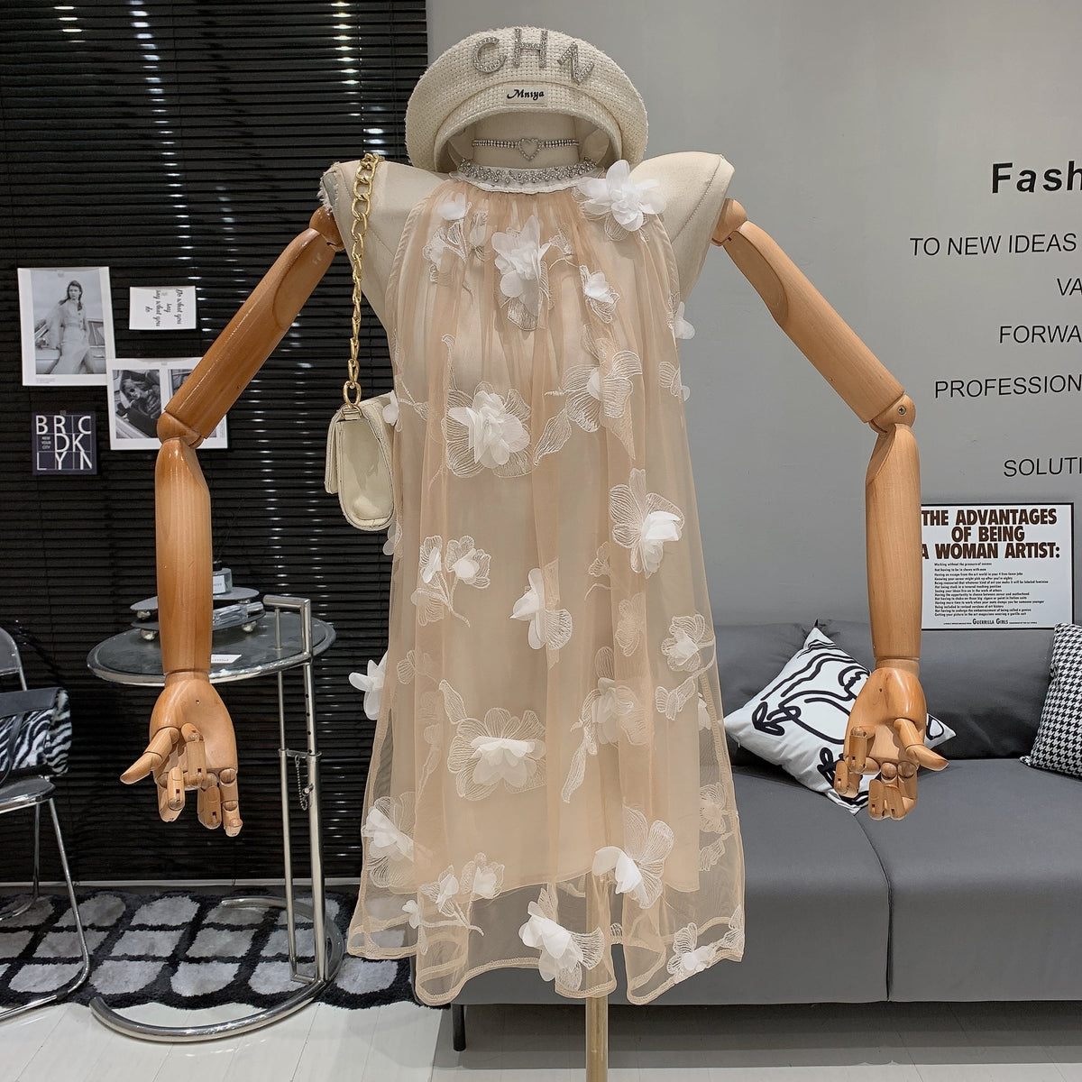 【dress】立体フラワーワンピース　M24781