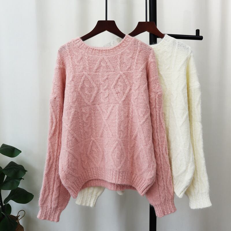 【tops】クルーネックニットセーター　M27746