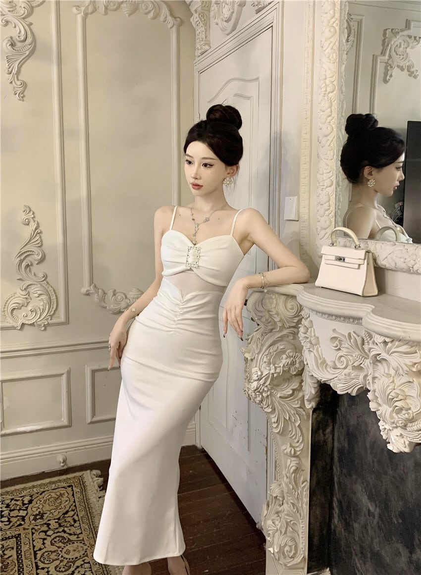 【dress】体型カバーキャミワンピース G21095