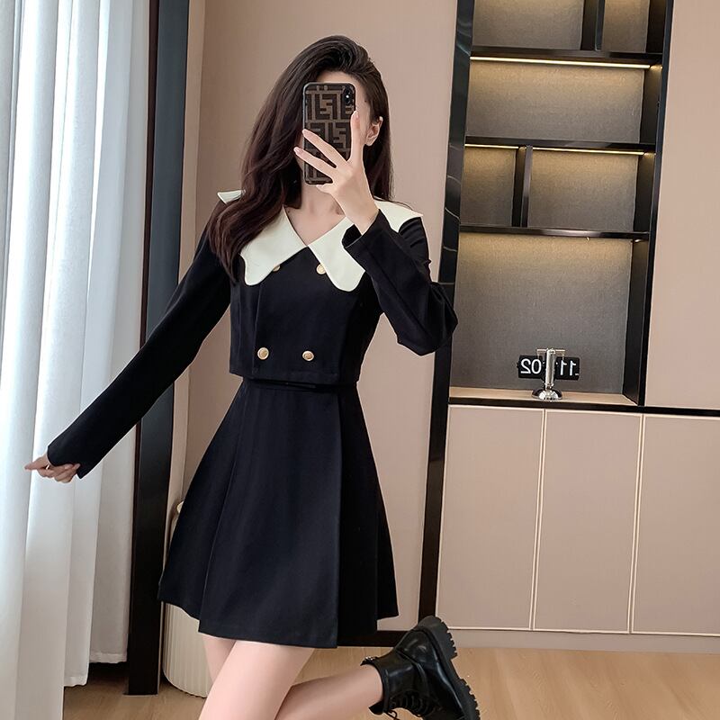 【dress】Aラインデートワンピース　M18848