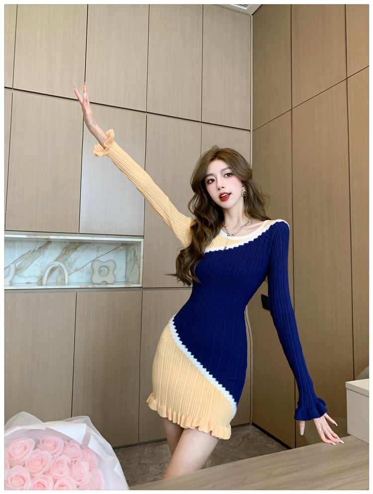 【dress】ニットワンピース　M25448