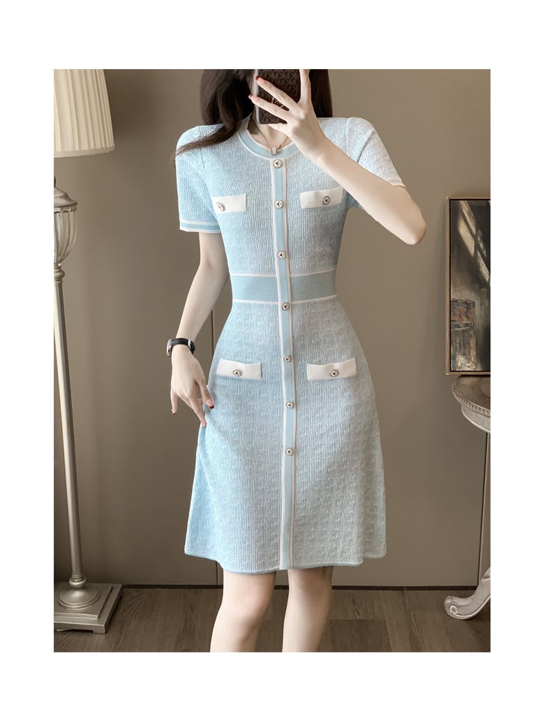 【dress】ニットワンピース　M24003
