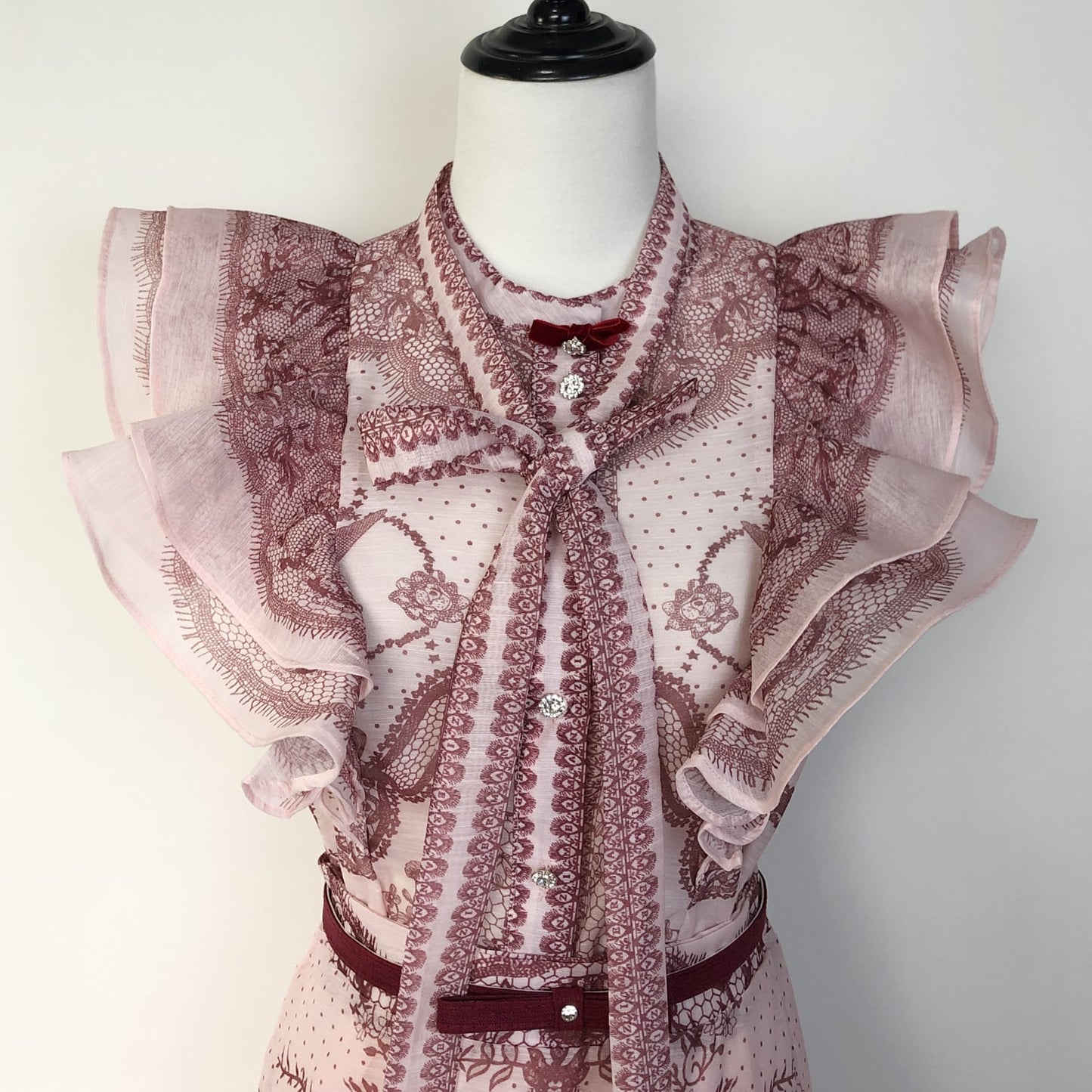 【set】フリルブラウス×ロングスカートセット     N3073