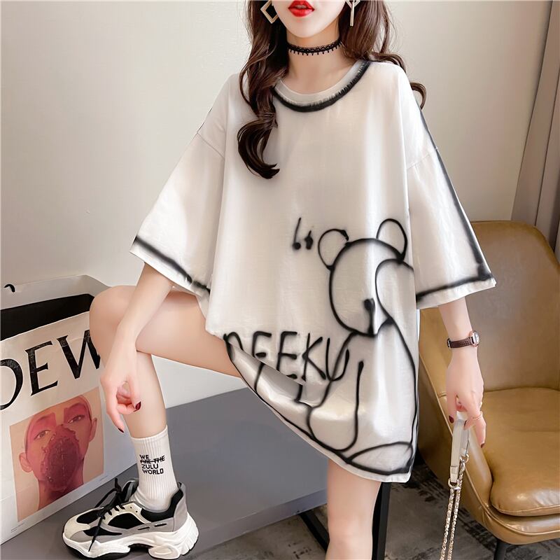 【tops】スウィート韓流スタイルトップス合わせやすいINS風Tシャツ G6704