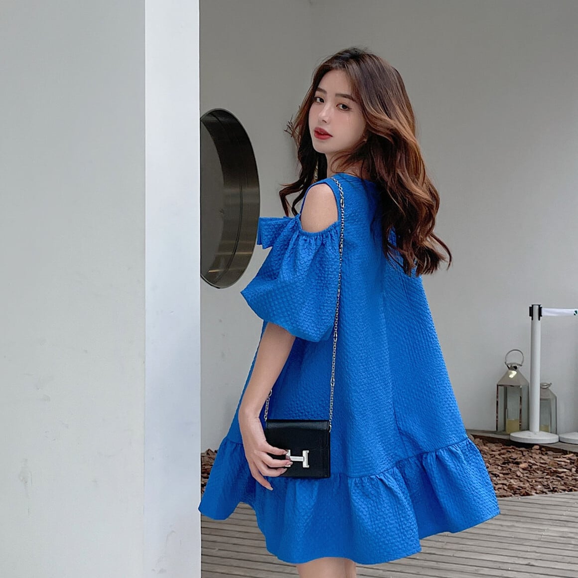 【dress】オフショルダーワンピース　M24571