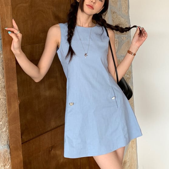 【dress】ノースリーブワンピース　M24439